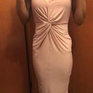 Missguided light pink sleeve less dress